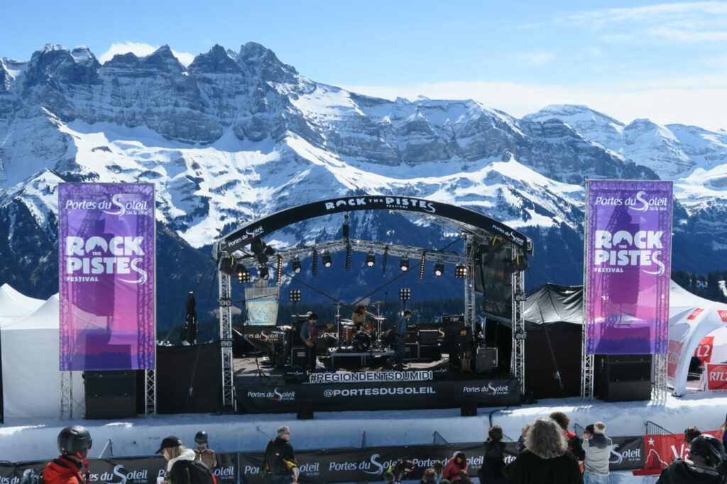 Rock the Pistes événement en montagne Morgins Dents du Midi