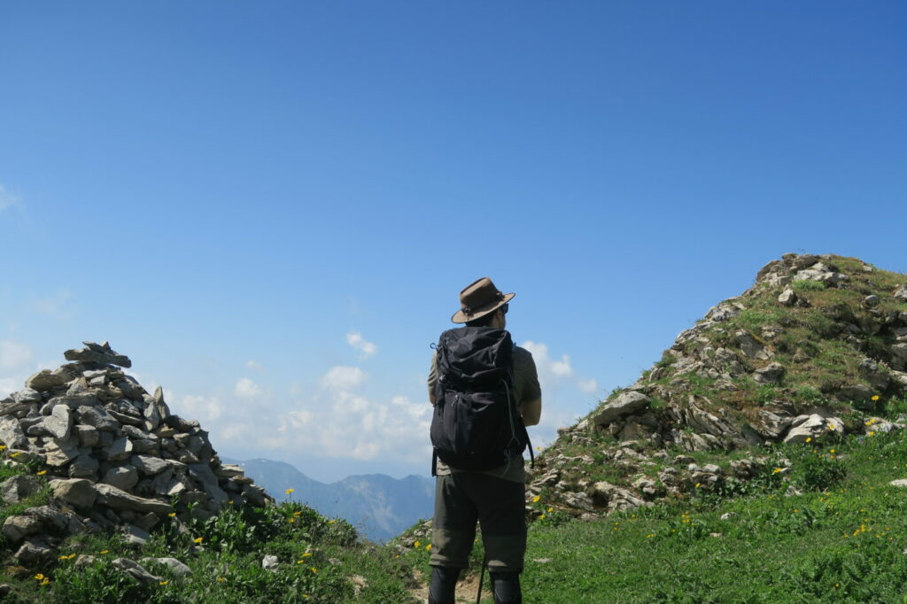 Solitude en montagne randonnée